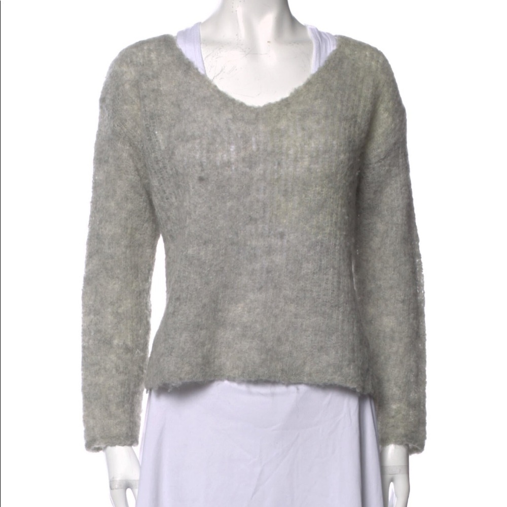 Rag and bone alpaca V-neck sweater